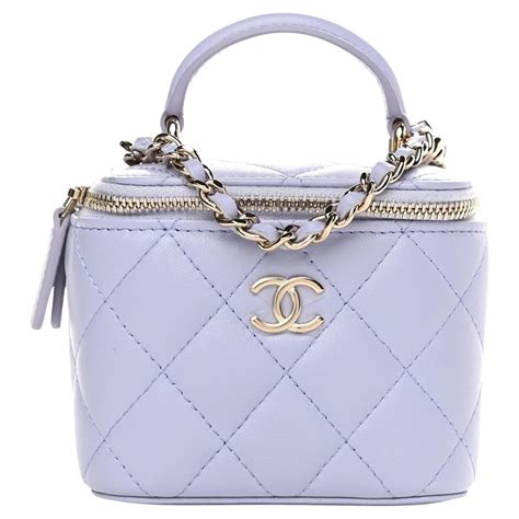 purple chanel vanity|Chanel vanity case styles.